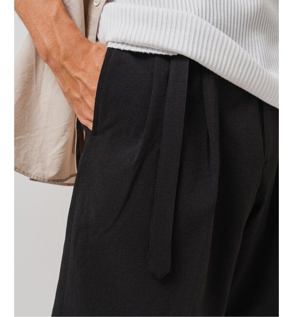 EDIFICE「シャンタン ベルテッド 2プリーツ ショーツ」|その他|