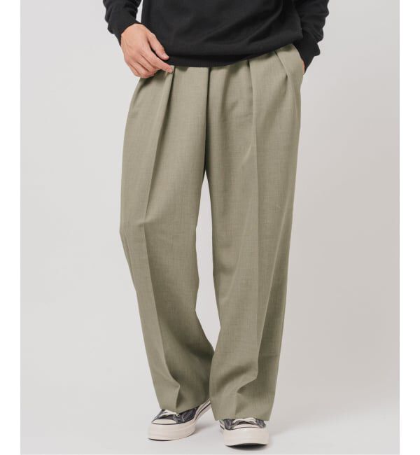 EDIFICE「ラフトップ ウルトラ ワイドパンツ」|スラックス|