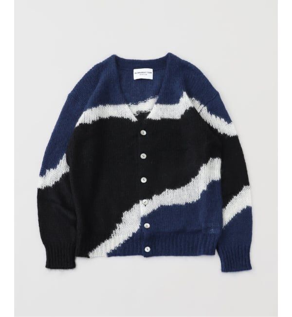 EDIFICE「NOMARHYTHM TEXTILE (ノーマリズム テキスタイル)  Multi Colour Mohair カーディガン」|カーディガン|ブラック