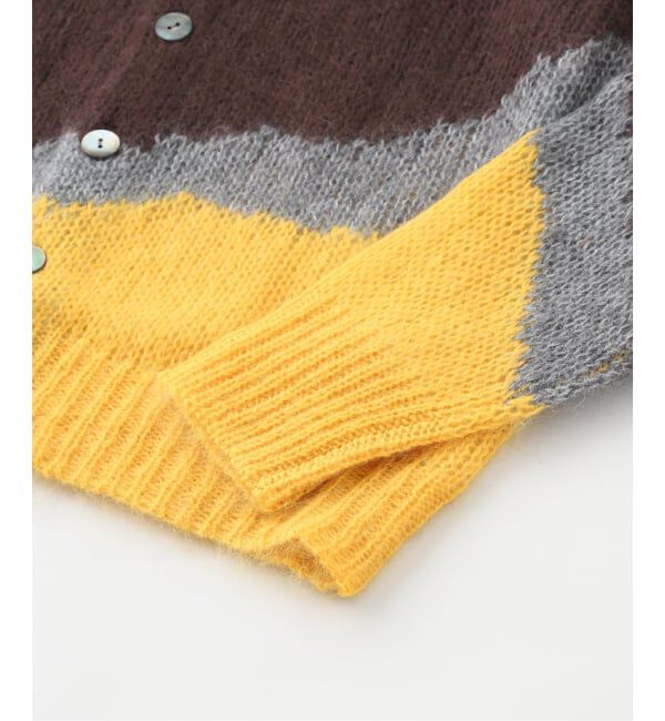 EDIFICE「NOMARHYTHM TEXTILE (ノーマリズム テキスタイル)  Multi Colour Mohair カーディガン」|カーディガン|