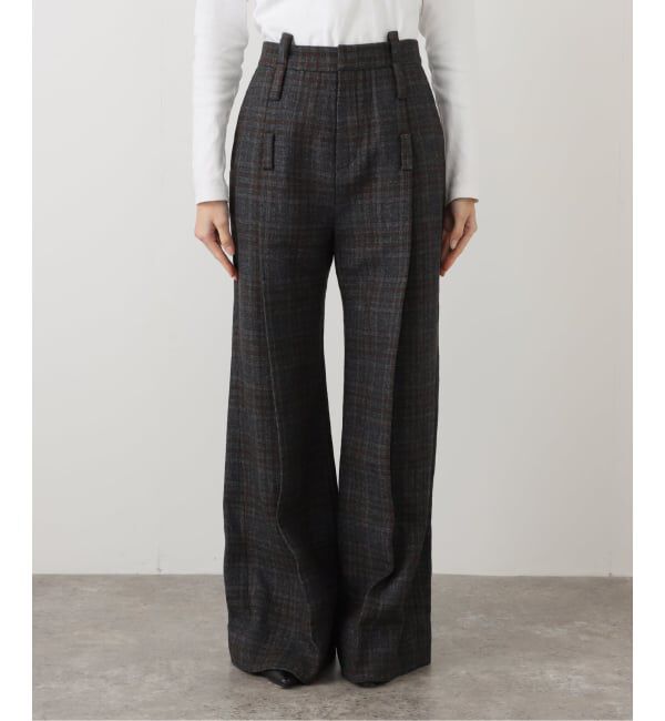 PULP「【Geek Office / ギークオフィス】LCDC TM / BELTED TAILORED TROUSERS_CHECKED」|スラックス|