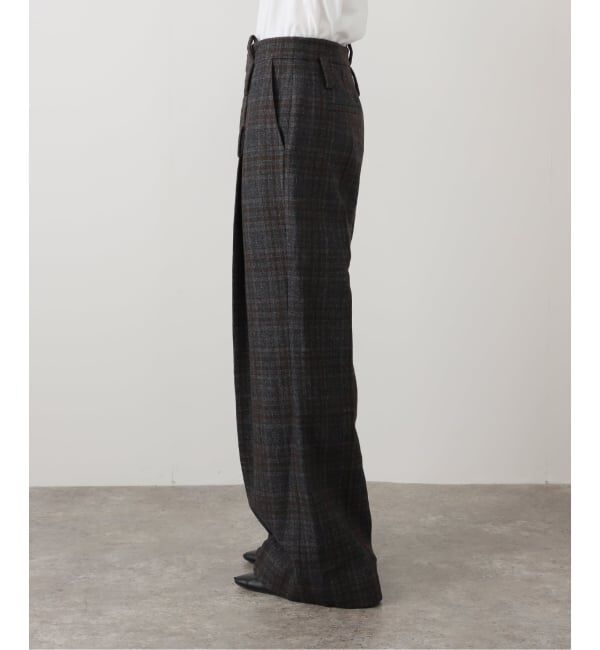 PULP「【Geek Office / ギークオフィス】LCDC TM / BELTED TAILORED TROUSERS_CHECKED」|スラックス|