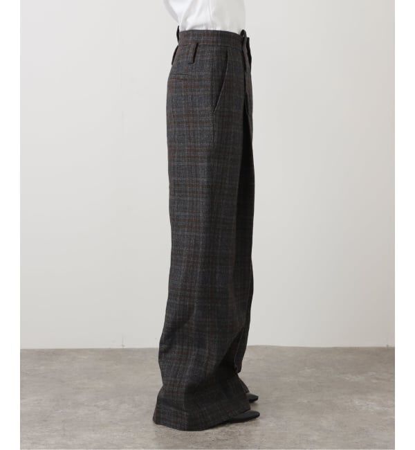 PULP「【Geek Office / ギークオフィス】LCDC TM / BELTED TAILORED TROUSERS_CHECKED」|スラックス|