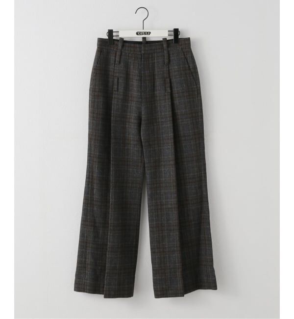 PULP「【Geek Office / ギークオフィス】LCDC TM / BELTED TAILORED TROUSERS_CHECKED」|スラックス|