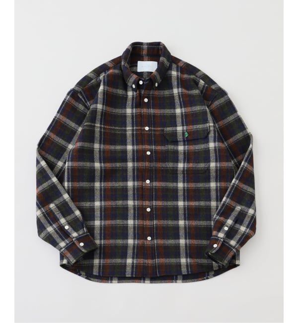 PULP「Whimsy / ウィムジー HEAVY WOOL FLANNEL SHIRT」|シャツ・ブラウス|ネイビー