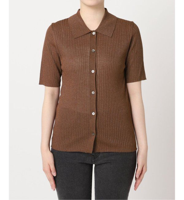 JOURNAL STANDARD relume「ラメ混リブポロプルオーバー」|ニット・セーター|