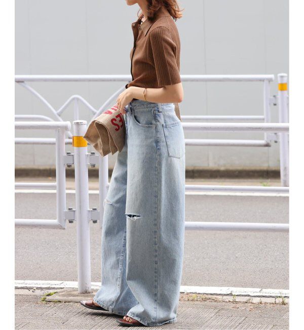 JOURNAL STANDARD relume「ラメ混リブポロプルオーバー」|ニット・セーター|