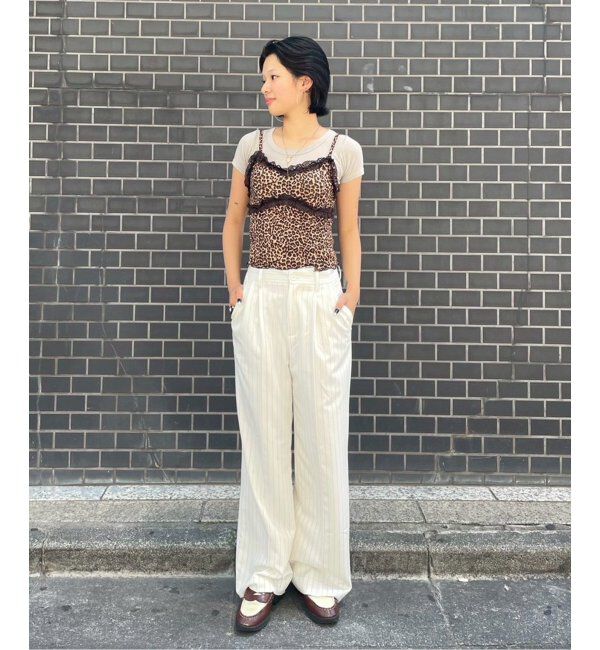 Oriens JOURNAL STANDARD「レオパードレース キャミソール」|インナー|