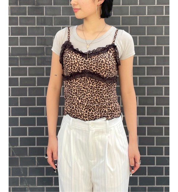 Oriens JOURNAL STANDARD「レオパードレース キャミソール」|インナー|