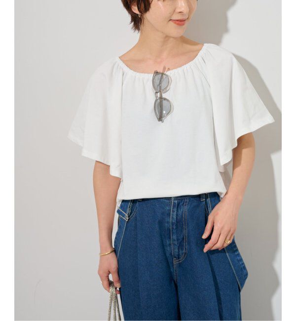 JOURNAL STANDARD relume「ギャザーネックショートスリーブ」|Tシャツ・カットソー|