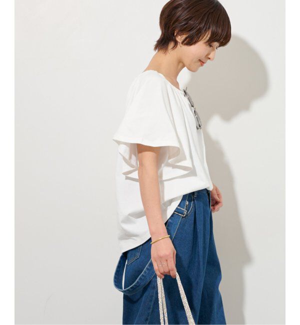 JOURNAL STANDARD relume「ギャザーネックショートスリーブ」|Tシャツ・カットソー|