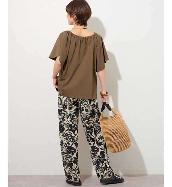 JOURNAL STANDARD relume「ギャザーネックショートスリーブ」|Tシャツ・カットソー|