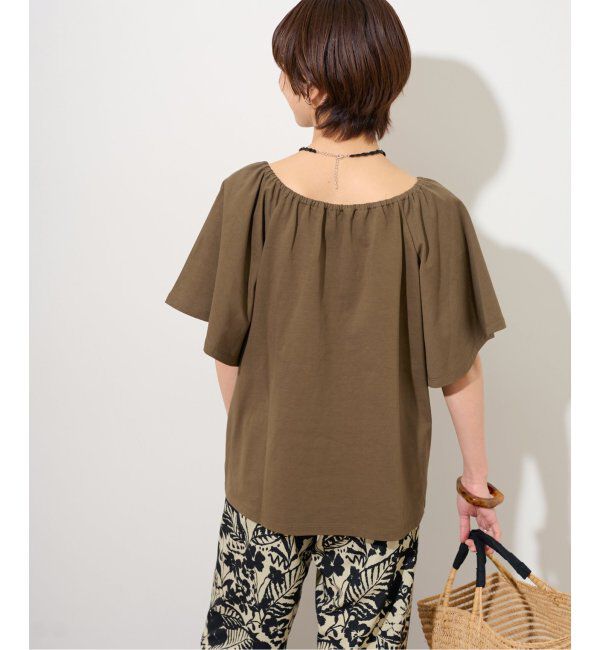 JOURNAL STANDARD relume「ギャザーネックショートスリーブ」|Tシャツ・カットソー|