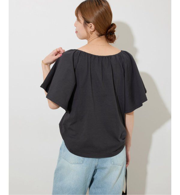 JOURNAL STANDARD relume「ギャザーネックショートスリーブ」|Tシャツ・カットソー|