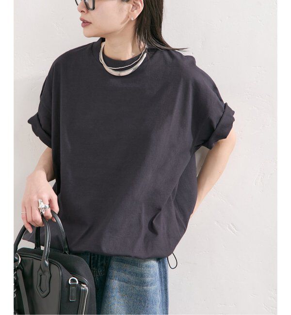 JOURNAL STANDARD「《追加2》シャーリングＴシャツ」|Tシャツ・カットソー|ブラック A