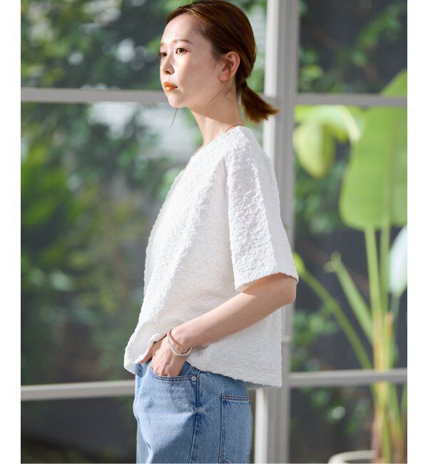 JOURNAL STANDARD「《WEB限定追加》シャーリングハーフスリーブTシャツ」|Tシャツ・カットソー|