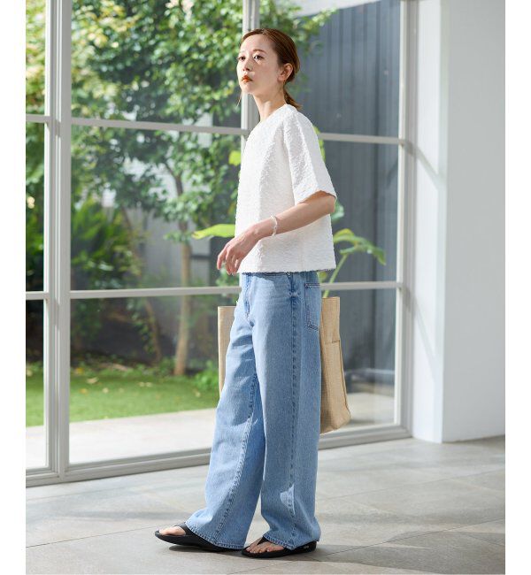 JOURNAL STANDARD「《WEB限定追加》シャーリングハーフスリーブTシャツ」|Tシャツ・カットソー|