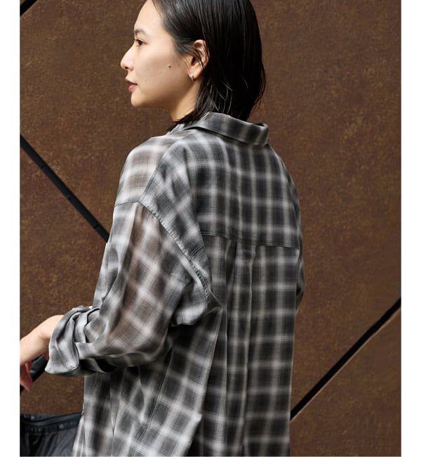 JOURNAL STANDARD「ウールミックスボイルチェックシャツ」|シャツ・ブラウス|