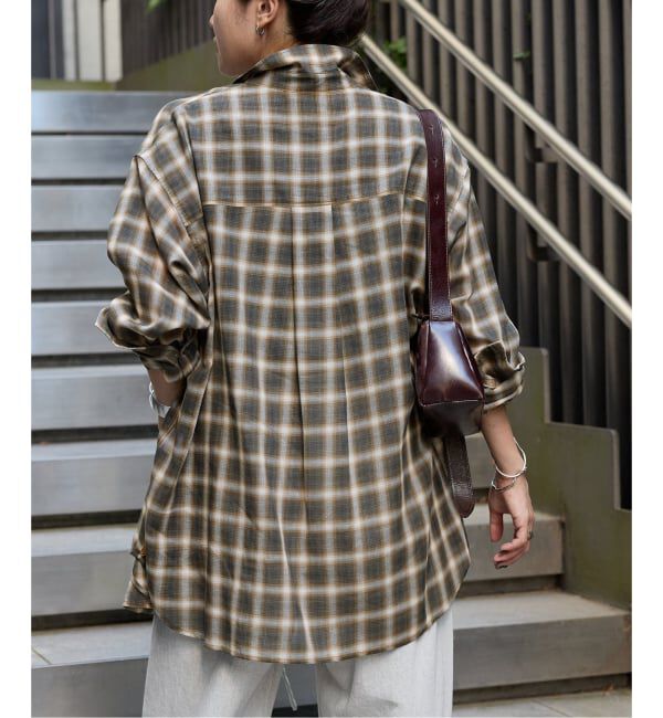 JOURNAL STANDARD「ウールミックスボイルチェックシャツ」|シャツ・ブラウス|