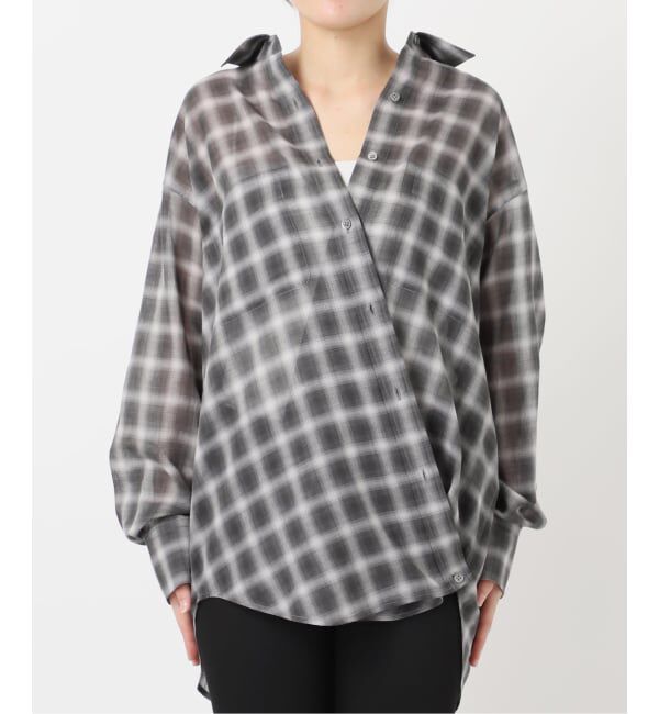 JOURNAL STANDARD「ウールミックスボイルチェックシャツ」|シャツ・ブラウス|