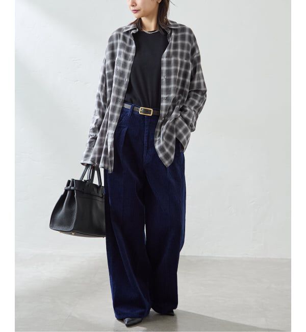 JOURNAL STANDARD「ウールミックスボイルチェックシャツ」|シャツ・ブラウス|