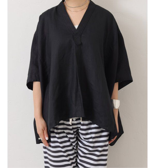 journal standard luxe「40リネンワッシャー Vスキッパーシャツ」|シャツ・ブラウス|