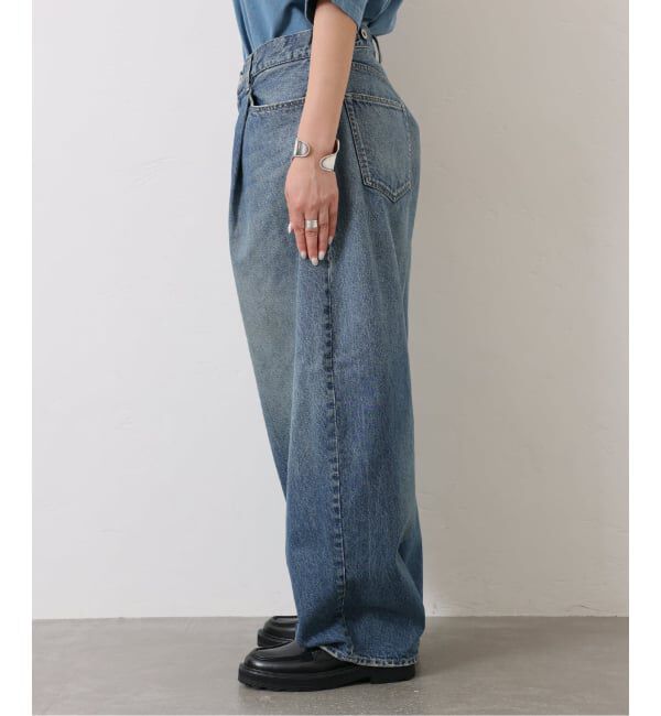 journal standard luxe「13OZデニム タックラウンドパンツ」|デニム|