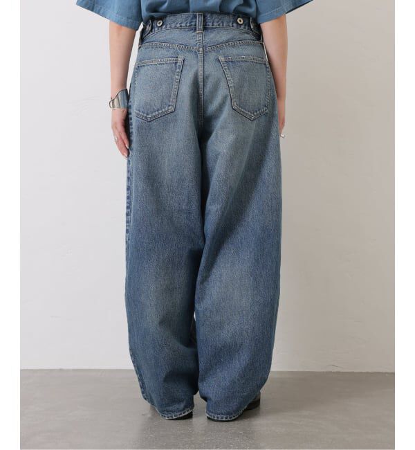 journal standard luxe「13OZデニム タックラウンドパンツ」|デニム|
