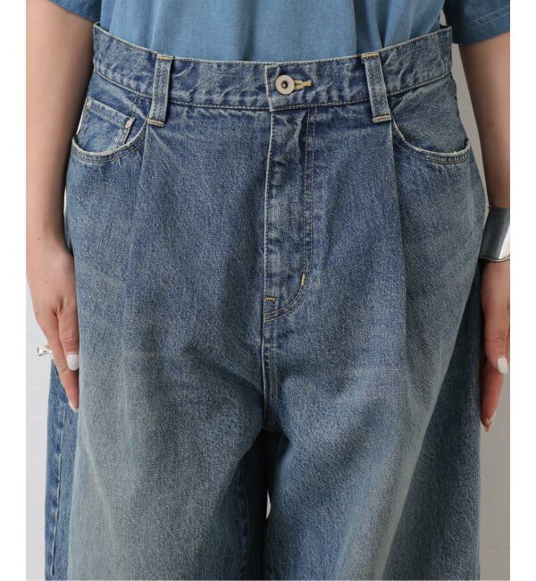 journal standard luxe「13OZデニム タックラウンドパンツ」|デニム|