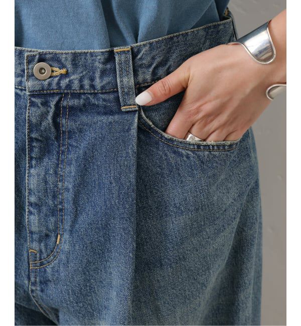 journal standard luxe「13OZデニム タックラウンドパンツ」|デニム|