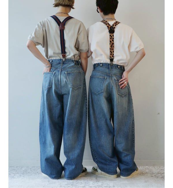 journal standard luxe「13OZデニム タックラウンドパンツ」|デニム|