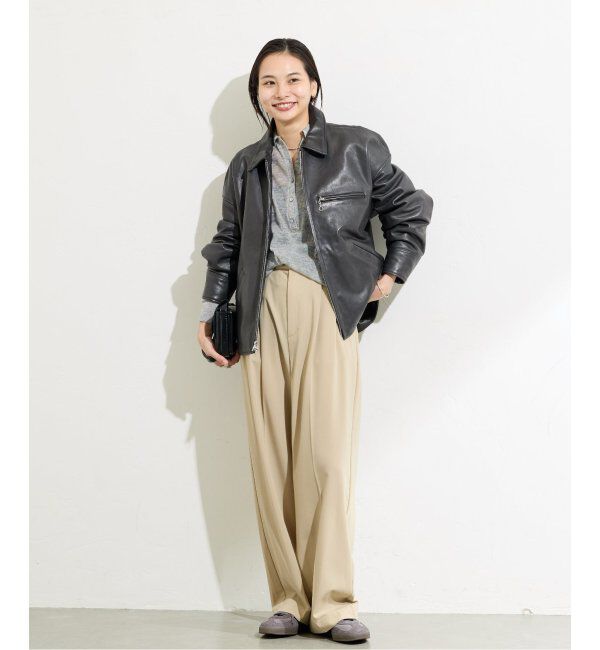 JOURNAL STANDARD「別注【Schott/ショット】LEATHER TRACKER JACKET SMU」|ライダースジャケット|