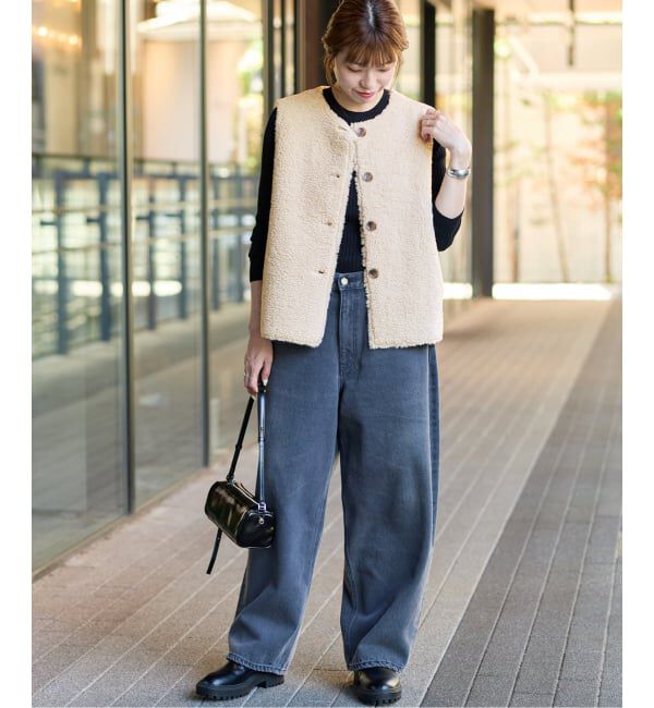 JOURNAL STANDARD relume「リバーシブルフェイクムートンベスト」|ダウンベスト・ベスト|