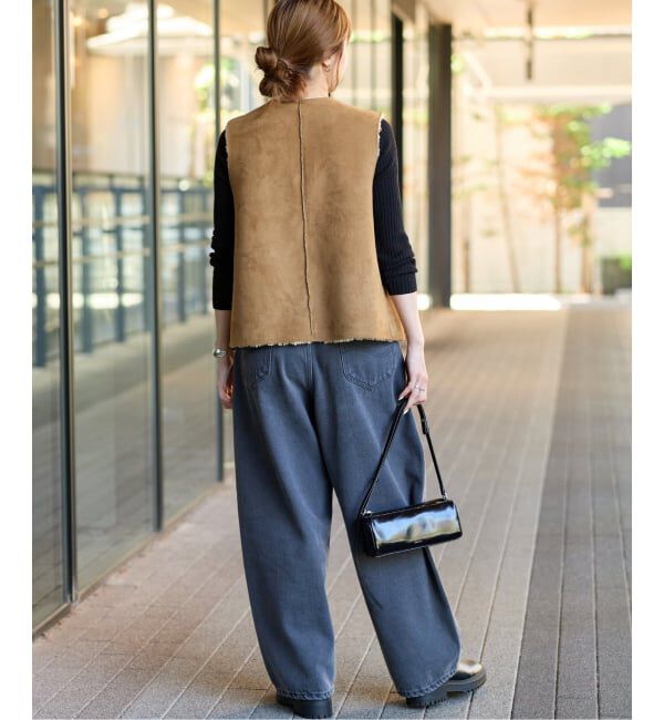 JOURNAL STANDARD relume「リバーシブルフェイクムートンベスト」|ダウンベスト・ベスト|