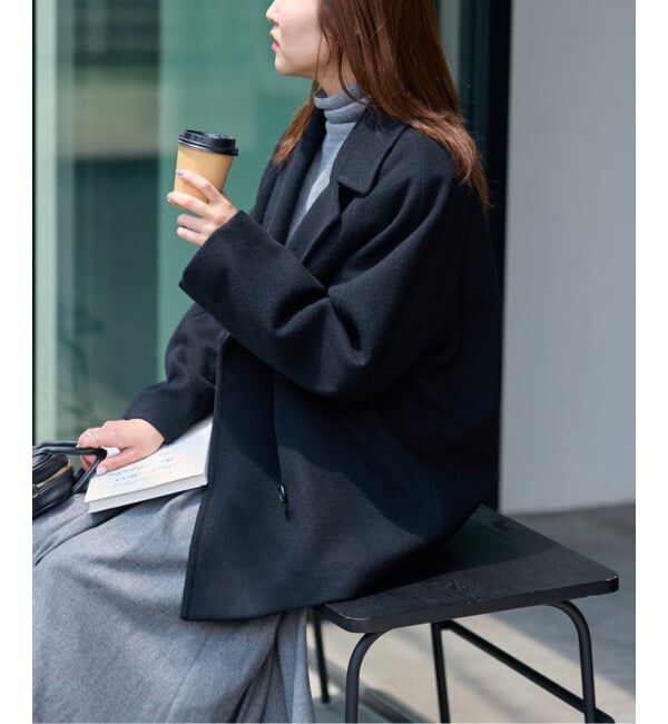 WEB限定》尾州ウールショートPコート（JOURNAL STANDARD relume
