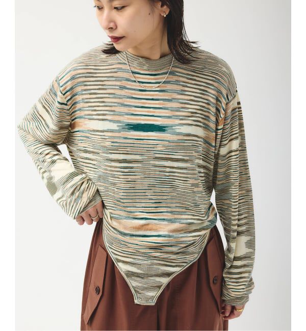 JOURNAL STANDARD「別注【MIKA KASAI】DAU KNIT BODYSUIT」|ニット・セーター|ホワイトベース