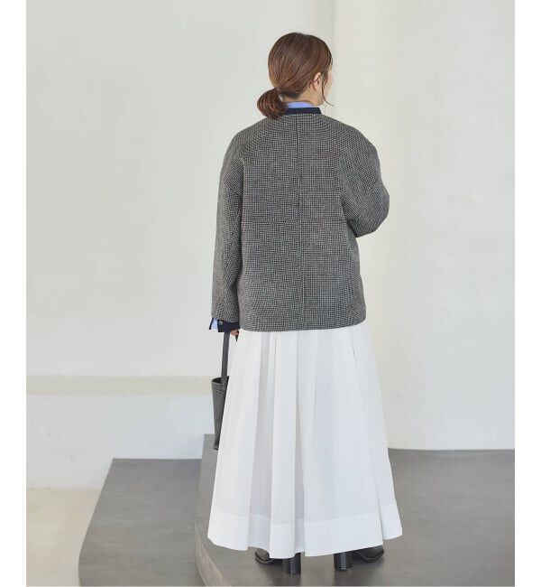 JOURNAL STANDARD「《追加2》スーパー140ビーバーノーカラーショートコート」|ノーカラーコート|