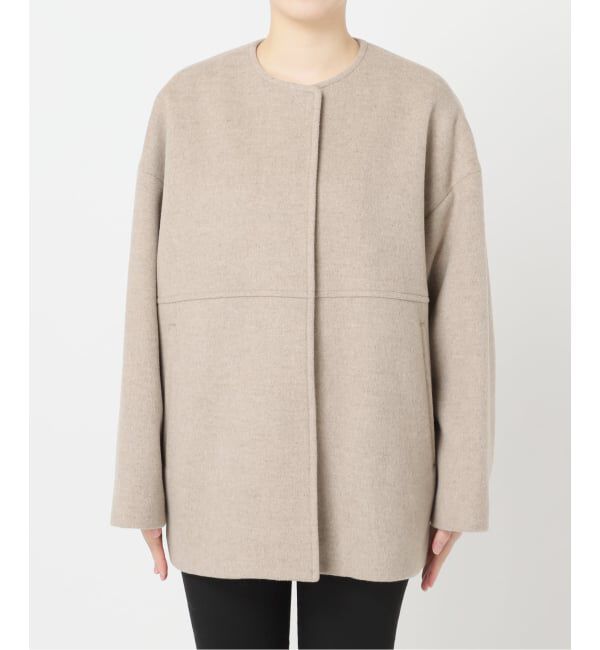 JOURNAL STANDARD「《追加2》スーパー140ビーバーノーカラーショートコート」|ノーカラーコート|