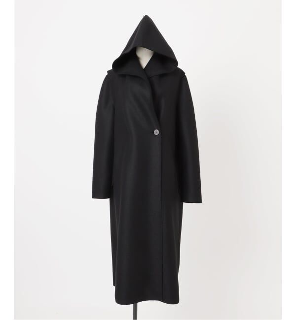 journal standard L'essage「別注【HARRIS WHARF LONDON】Women hooded coat pressed woo：コート」|その他|