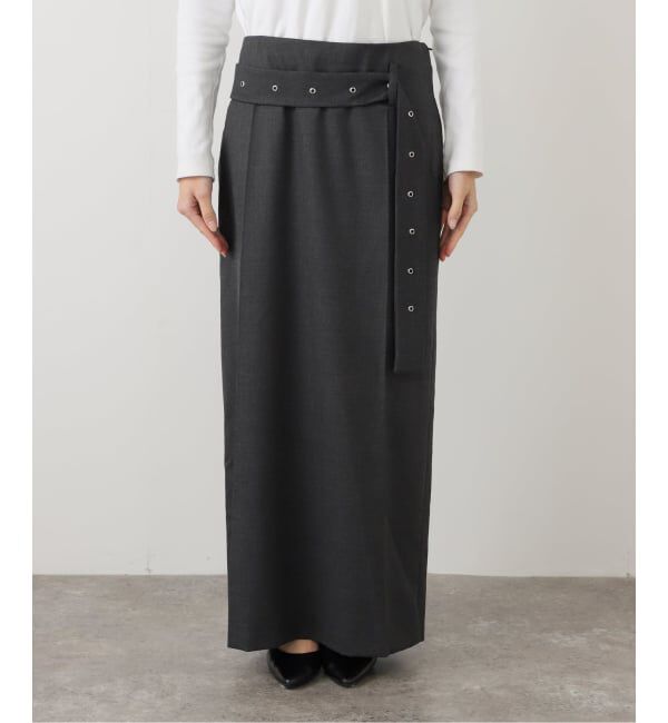 JOURNAL STANDARD「【LOW CLASSIC/ロウ・クラシック】 BELTED MAXI SKIRTS」|スカート|