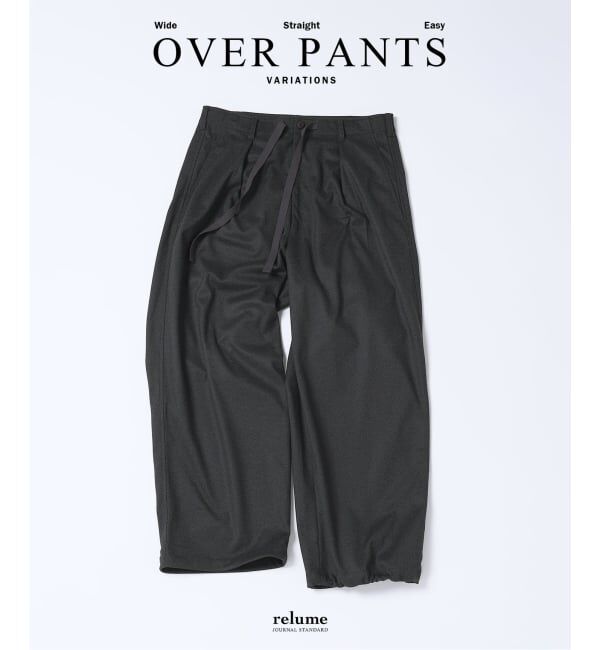 JOURNAL STANDARD relume「Pフランネル ツイル オーバーパンツ」|スラックス|グレー
