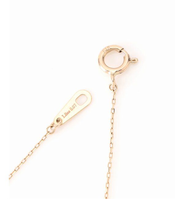 Lilas by Spick&Span「トラペゾイドダイヤ50cmネックレス K10」|ネックレス|