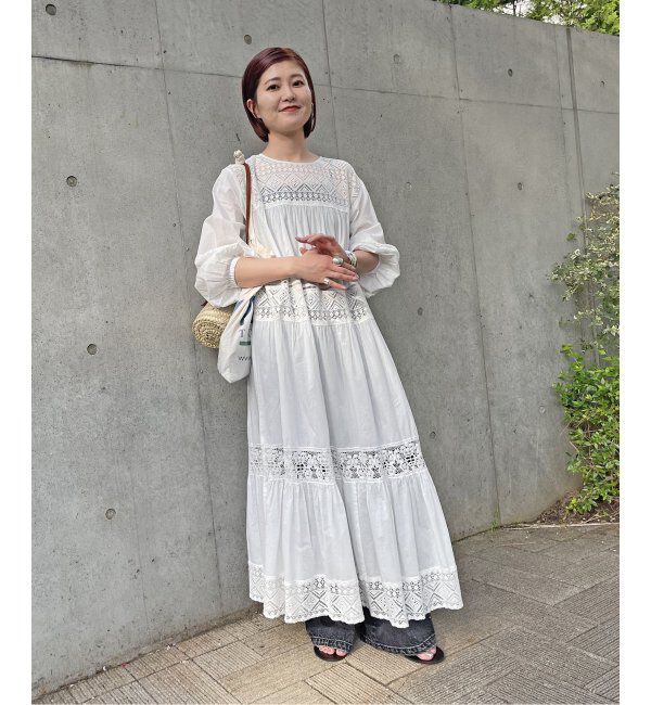 Spick and Span「《追加》HYUレースギャザーワンピース」|ワンピース|