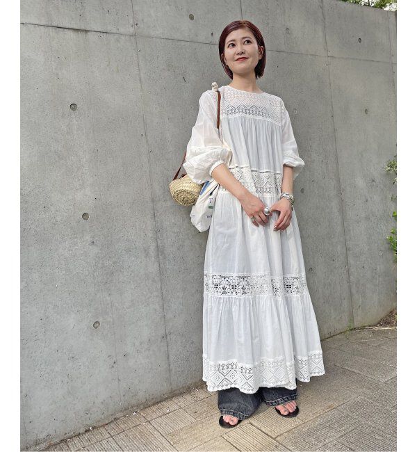 Spick and Span「《追加》HYUレースギャザーワンピース」|ワンピース|