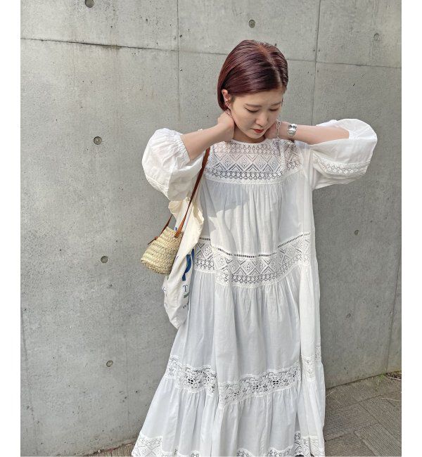 Spick and Span「《追加》HYUレースギャザーワンピース」|ワンピース|