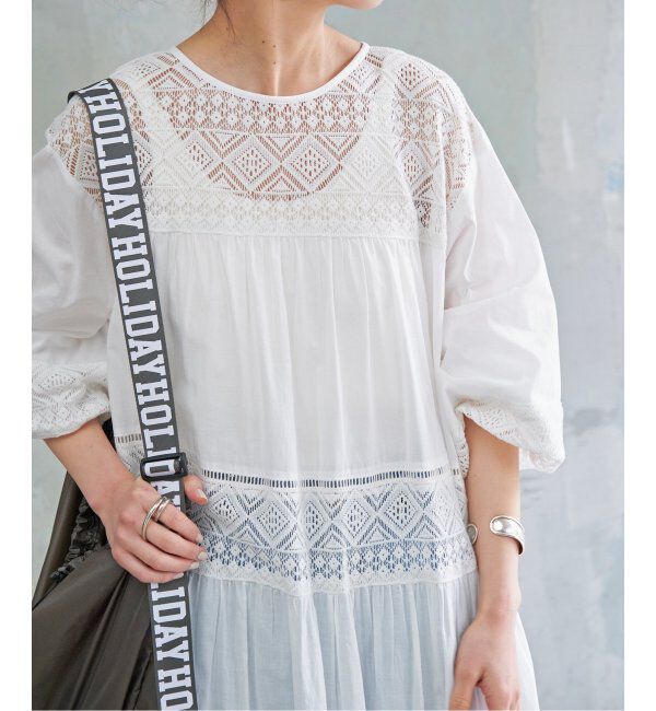 Spick and Span「《追加》HYUレースギャザーワンピース」|ワンピース|