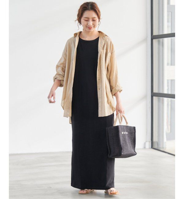 Spick and Span「《追加》天竺アメスリロングワンピース」|ワンピース|