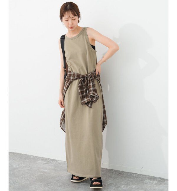 Spick and Span「《追加》天竺アメスリロングワンピース」|ワンピース|