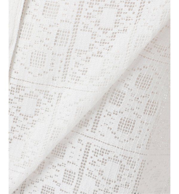 Spick and Span「《WEB限定》PEレースフレンチスリーブシャツ」|シャツ・ブラウス|