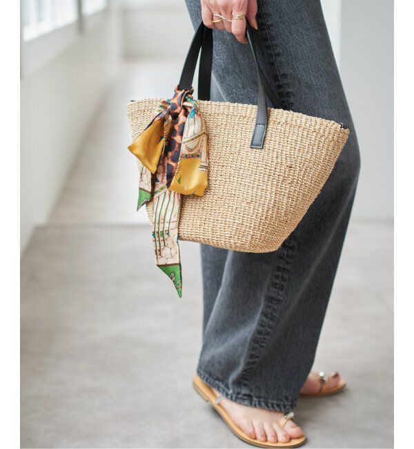 Spick and Span「manipuri/マニプリ 別注  tie scarf」|バンダナ・スカーフ|グリーン